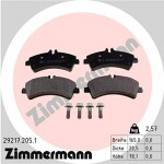 ZIMMERMANN  Комплект тормозных колодок, дисковый тормоз 29217.205.1