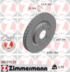 ZIMMERMANN  Тормозной диск COAT Z 380.2111.20