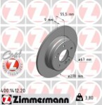 ZIMMERMANN  Тормозной диск COAT Z 400.1412.20