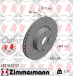 ZIMMERMANN  stabdžių diskas SPORT Z 400.3620.52