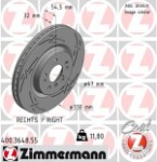 ZIMMERMANN  Тормозной диск BLACK Z 400.3648.55