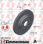 ZIMMERMANN  Тормозной диск SPORT COAT Z 400.3661.52