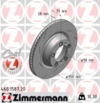 ZIMMERMANN  Bremžu diski COAT Z 460.1587.20