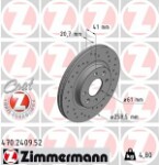 ZIMMERMANN  Тормозной диск SPORT Z 470.2409.52