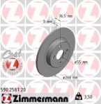 ZIMMERMANN  Тормозной диск COAT Z 590.2587.20
