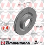 ZIMMERMANN  Тормозной диск COAT Z 590.2827.20