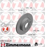 ZIMMERMANN  Тормозной диск COAT Z 600.3222.20