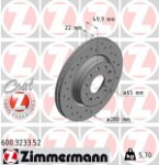 ZIMMERMANN  Brake Disc SPORT BRAKE DISC Z 600.3233.52