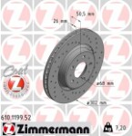 ZIMMERMANN  Тормозной диск SPORT COAT Z 610.1199.52