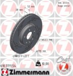ZIMMERMANN  Brake Disc BLACK Z 610.3711.54