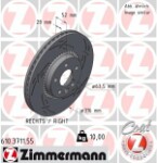 ZIMMERMANN  Brake Disc BLACK Z 610.3711.55